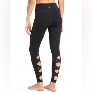 Athleta High Rise Cut Out Tight Black XS